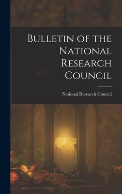 Bulletin of the National Research Council 1017166749 Book Cover