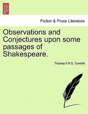 Observations and Conjectures Upon Some Passages... 1240875371 Book Cover