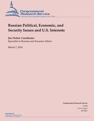 Russian Political, Economic, and Security Issue... 1500541575 Book Cover