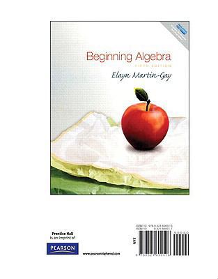Beginning Algebra: Books a La Carte Edition 0321600517 Book Cover