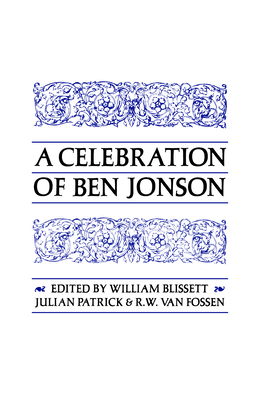 A Celebration of Ben Jonson 0802062849 Book Cover