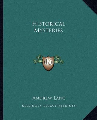 Historical Mysteries 1162623268 Book Cover