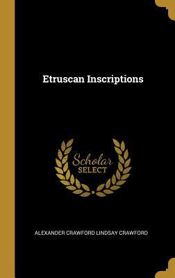 Etruscan Inscriptions 052628644X Book Cover