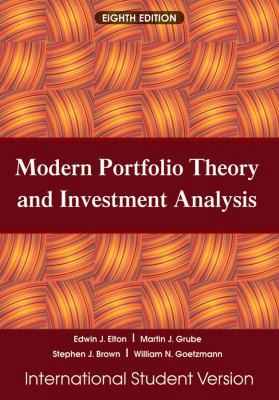 Modern Portfolio Theory and Investment Analysis 0470505842 Book Cover