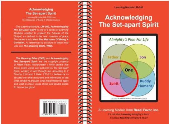 Spiral-bound Acknowledging the Set-Apart Spirit Book