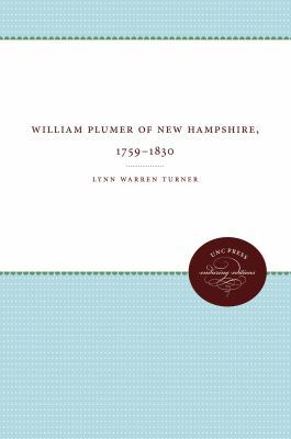 William Plumer of New Hampshire, 1759-1850 0807808458 Book Cover