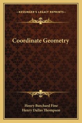 Coordinate Geometry 1163103772 Book Cover