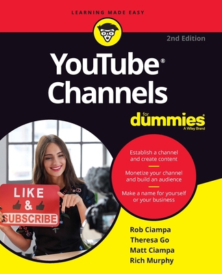 Youtube Channels for Dummies 1119688051 Book Cover