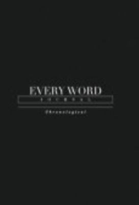 Hardcover Every Word Journal Chronological Hardcover Book