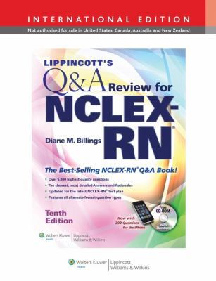Lippincott's Q&A Review for NCLEX-RN 1451105290 Book Cover