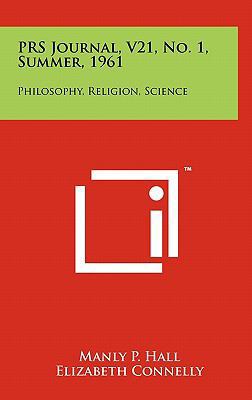 Prs Journal, V21, No. 1, Summer, 1961: Philosop... 1258012170 Book Cover