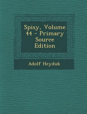 Spisy, Volume 44 - Primary Source Edition [Czech] 1294145835 Book Cover