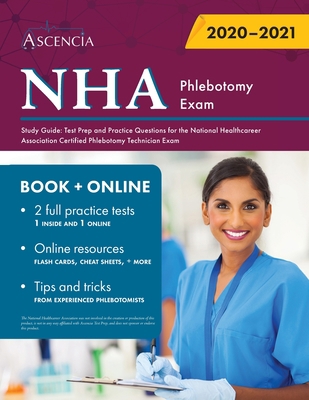 NHA Phlebotomy Exam Study Guide: Test Prep and ... 1635306728 Book Cover