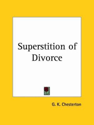 Superstition of Divorce 0766172368 Book Cover