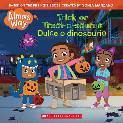 Trick-Or-Treatasaurus / Dulce O Dinosaurio (Alm... [Spanish] 1338896857 Book Cover