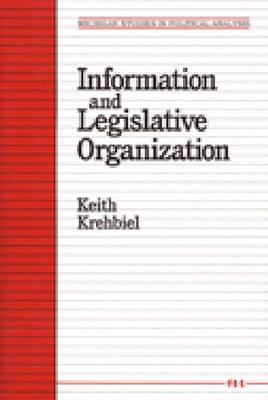 Information and Legislative Organization 0472064606 Book Cover