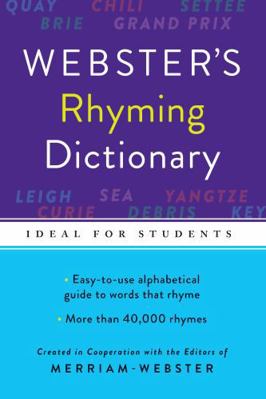 Webster's Rhyming Dictionary 1596951745 Book Cover