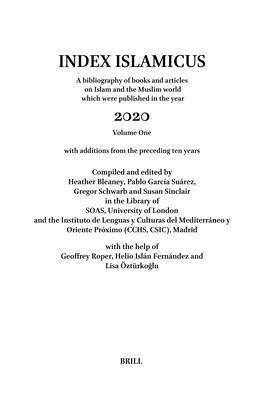 Index Islamicus Volume 2020 Volume 1 9004507469 Book Cover