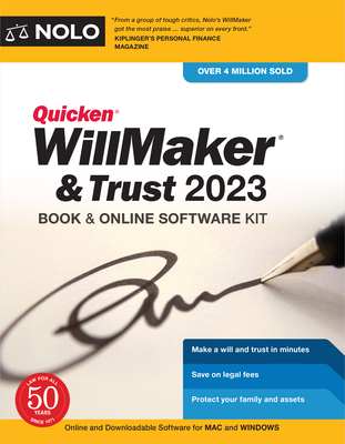 Quicken Willmaker & Trust 2023: Book & Online S... 1413330150 Book Cover
