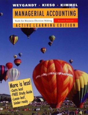 Managerial Accounting, Active Learning Edition:... 0471455016 Book Cover