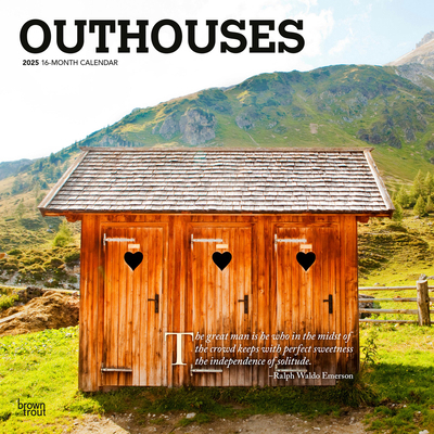 Outhouses 2025 12 X 24 Inch Monthly Square Wall... 1975477499 Book Cover