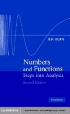 Numbers and Functions: Steps to Analysis 052141086X Book Cover