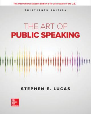 The Art of Public Speaking (International Edition) 1260548090 Book Cover