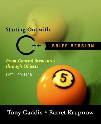 Starting out with C++ Brief (5th Edition) 0321412915 Book Cover