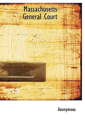 Massachusetts General Court 1140067001 Book Cover