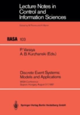 Discrete Event Systems: Models and Applications... 3540186662 Book Cover