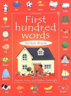 First 100 Words in English Sticker Book 0746051069 Book Cover