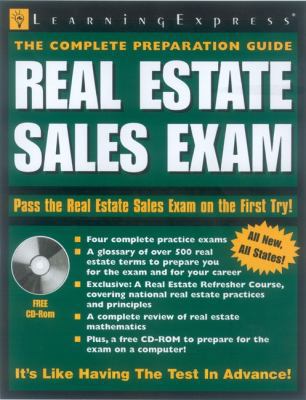 Real Estate Sales Exam 1576855015 Book Cover