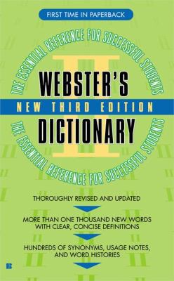 Webster's II Dictionary 0425204626 Book Cover
