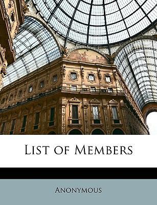 List of Members 114880322X Book Cover