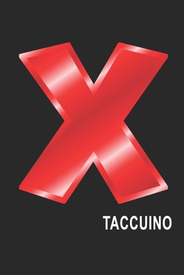 X Taccuino: X Taccuino monogramma lettera X, A4, (15,2 x 22,9 cm) 120 pagine a righe, pagine bianche, Copertina flessibile, ALFABETO (Italian Edition)