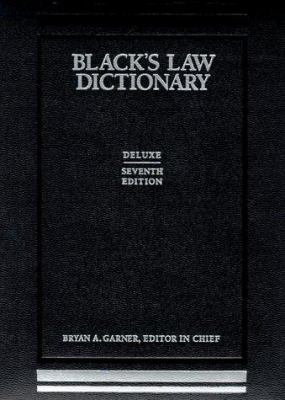 Black's Law Dictionary Deluxe Thumb Cut Edition 0314241302 Book Cover