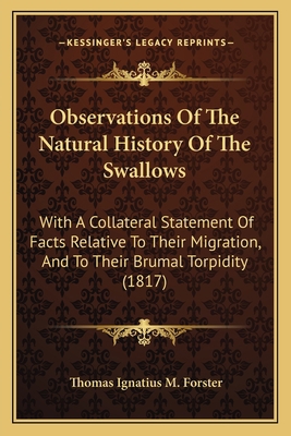 Observations Of The Natural History Of The Swal... 1165898160 Book Cover