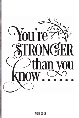 Paperback You're stronger than you know Notebook: Blank Composition Book, Bible,Christian journal,faith Notebook: Lined Notebook / Journal Gift, 110 Pages, 6x9, Soft Cover, Matte Finish Book