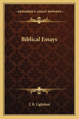 Biblical Essays 1162973811 Book Cover