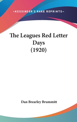 The Leagues Red Letter Days (1920) 1162022639 Book Cover