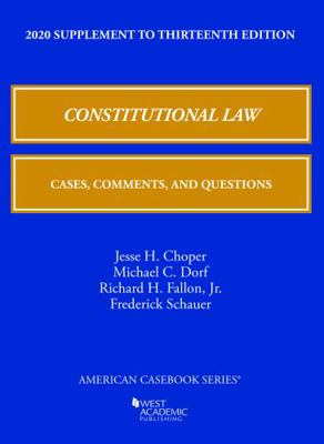 Constitutional Law: Cases, Comments, and Questi... 1684679869 Book Cover