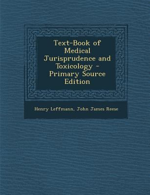 Text-Book of Medical Jurisprudence and Toxicology 1289535167 Book Cover
