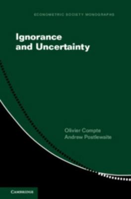 Ignorance and Uncertainty 1108422020 Book Cover