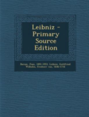 Leibniz [French] 1293659843 Book Cover