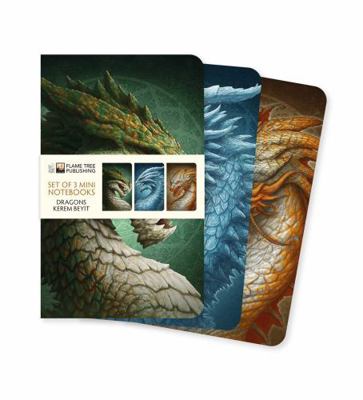 Dragons by Kerem Beyit Set of 3 Mini Notebooks 1835629156 Book Cover