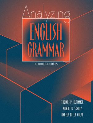 Analyzing English Grammar (3rd Edition) 0205305687 Book Cover
