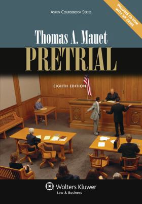 Pretrial, Eighth Edition (Aspen Coursebook Series) 1454803037 Book Cover