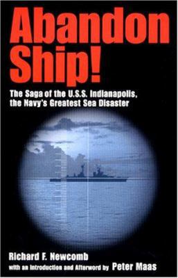 Abandon Ship!: The Saga of the U.S.S. Indianapo... [Large Print] 0060185600 Book Cover