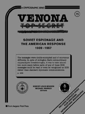 Venona, Soviet Espionage and the American Respo... 0894122657 Book Cover