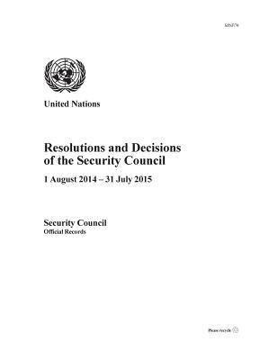 Resolutions and Decisions of the Security Counc... 9218900366 Book Cover